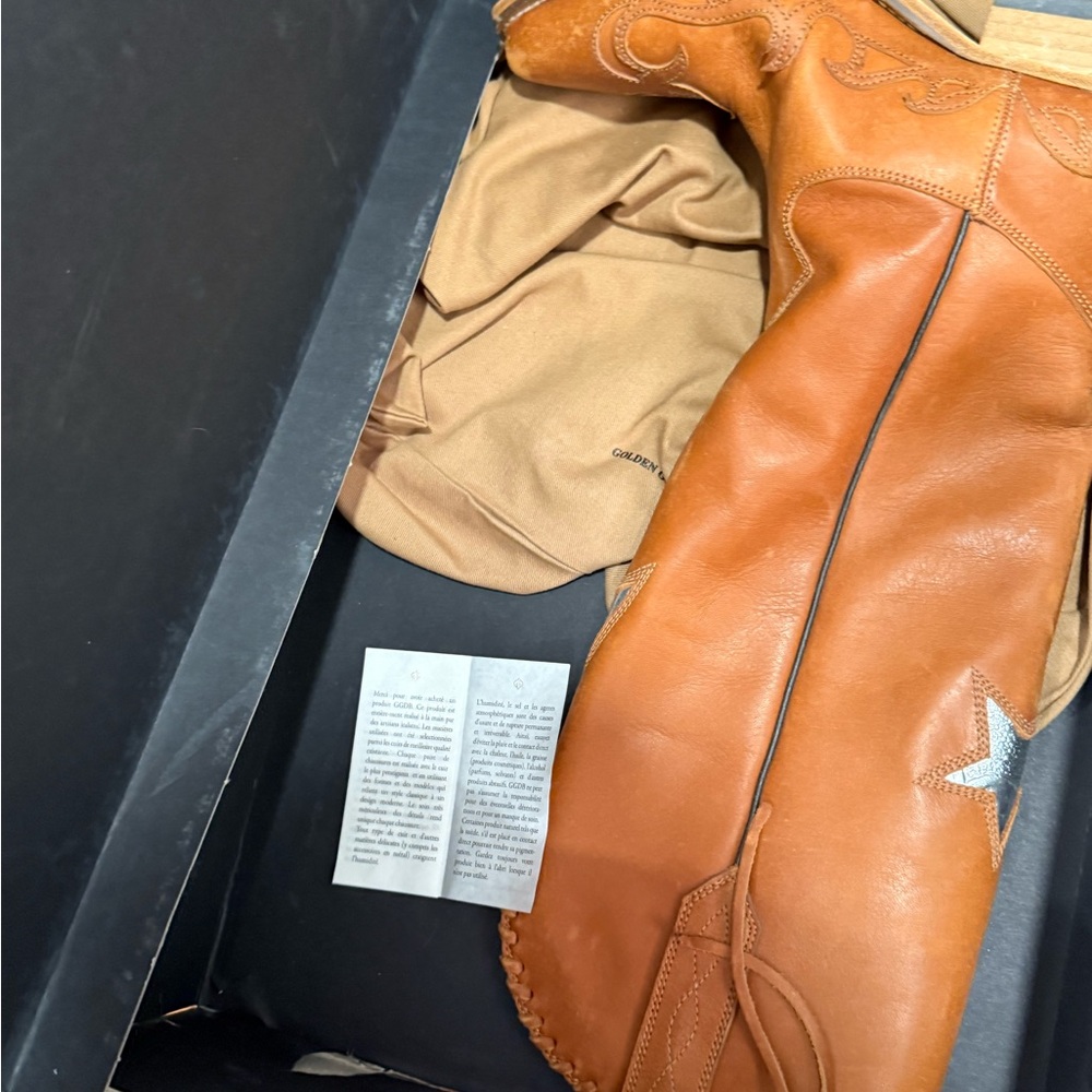 Golden Goose wishing star ⭐️ Tan Heeled Boots